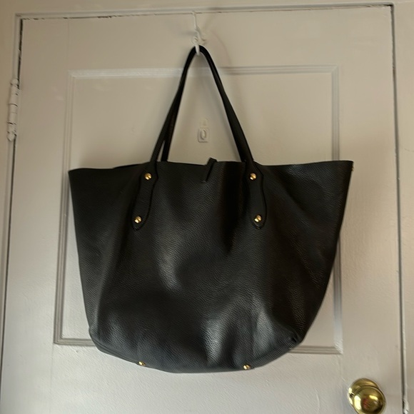 Gray Annabel Ingall Large Leather Tote Bag - Picture 1 of 4
